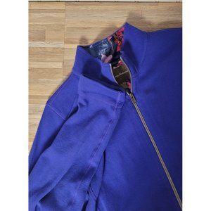 Tommy Bahama Women's Knit Sweater, Purple, Full Zip Size X-Large